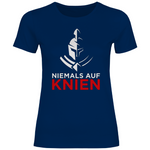 Defend Europe T-Shirt 'Niemals auf Knien' Damen - PatriotenPrint