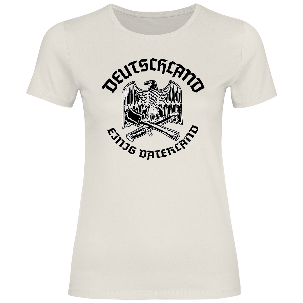 Reichsadler T-Shirt 'Deutschland Einig Vaterland' Damen - PatriotenPrint