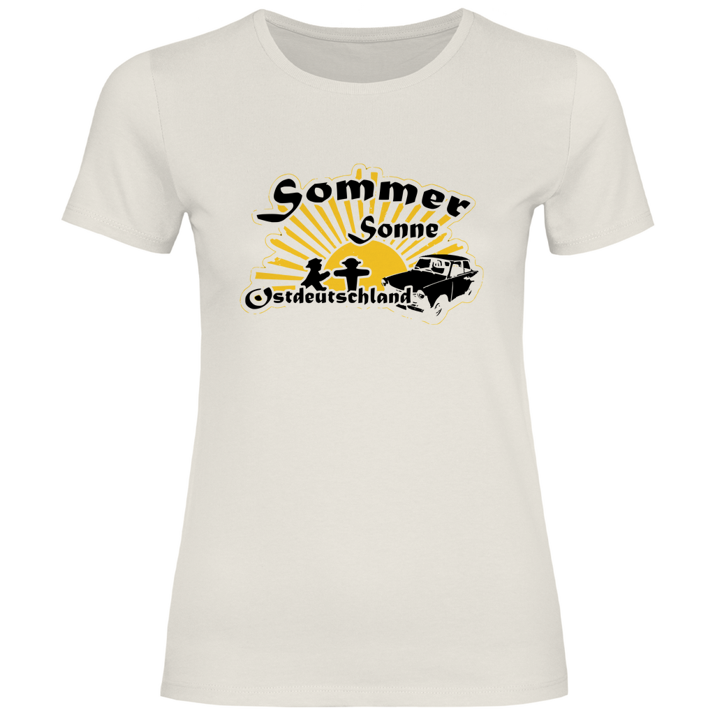 Ostdeutschland T-Shirt 'Sommer Sonne Ostdeutschland' Damen - PatriotenPrint