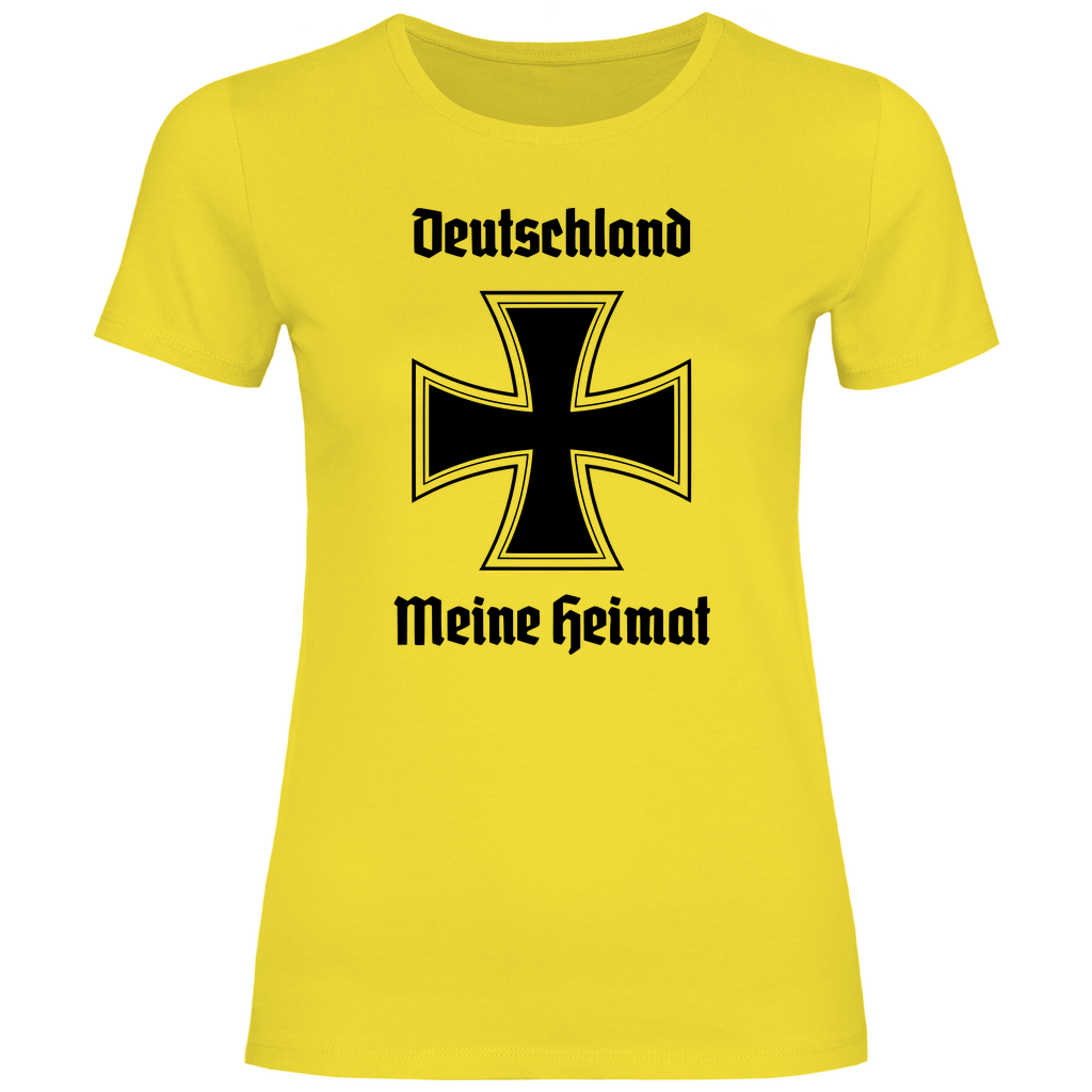 Deutschland T-Shirt 'Deutschland Meine Heimat' Damen - PatriotenPrint