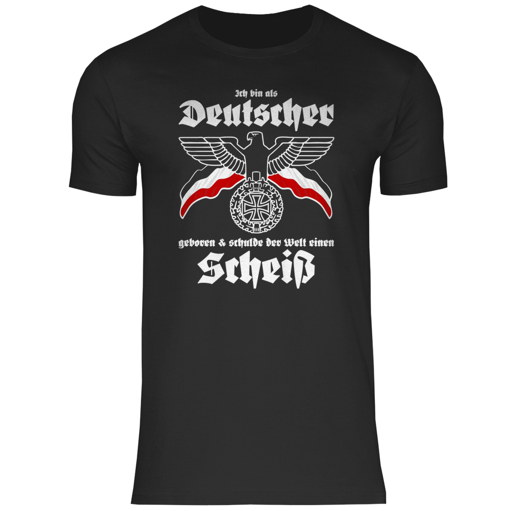 Reichsadler T-Shirt 'Als Deutscher geboren' Herren