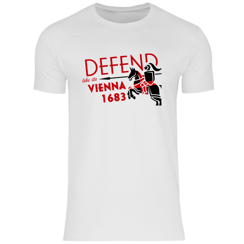 Defend Europe T-Shirt 'Defend like it's Vienna 1683' Herren - PatriotenPrint