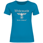 Reichsadler T-Shirt 'Wehr macht denn sowas' Damen