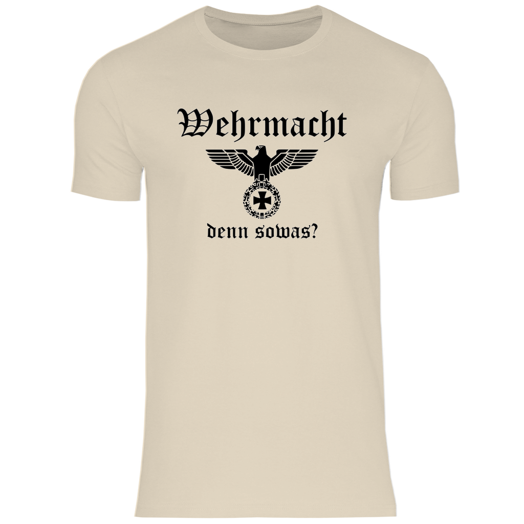 Reichsadler T-Shirt 'Wehr macht denn sowas' Herren