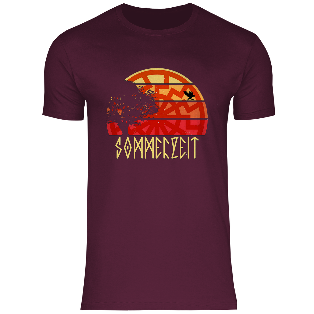 Schwarze Sonne T-Shirt 'Sommerzeit' Herren - PatriotenPrint