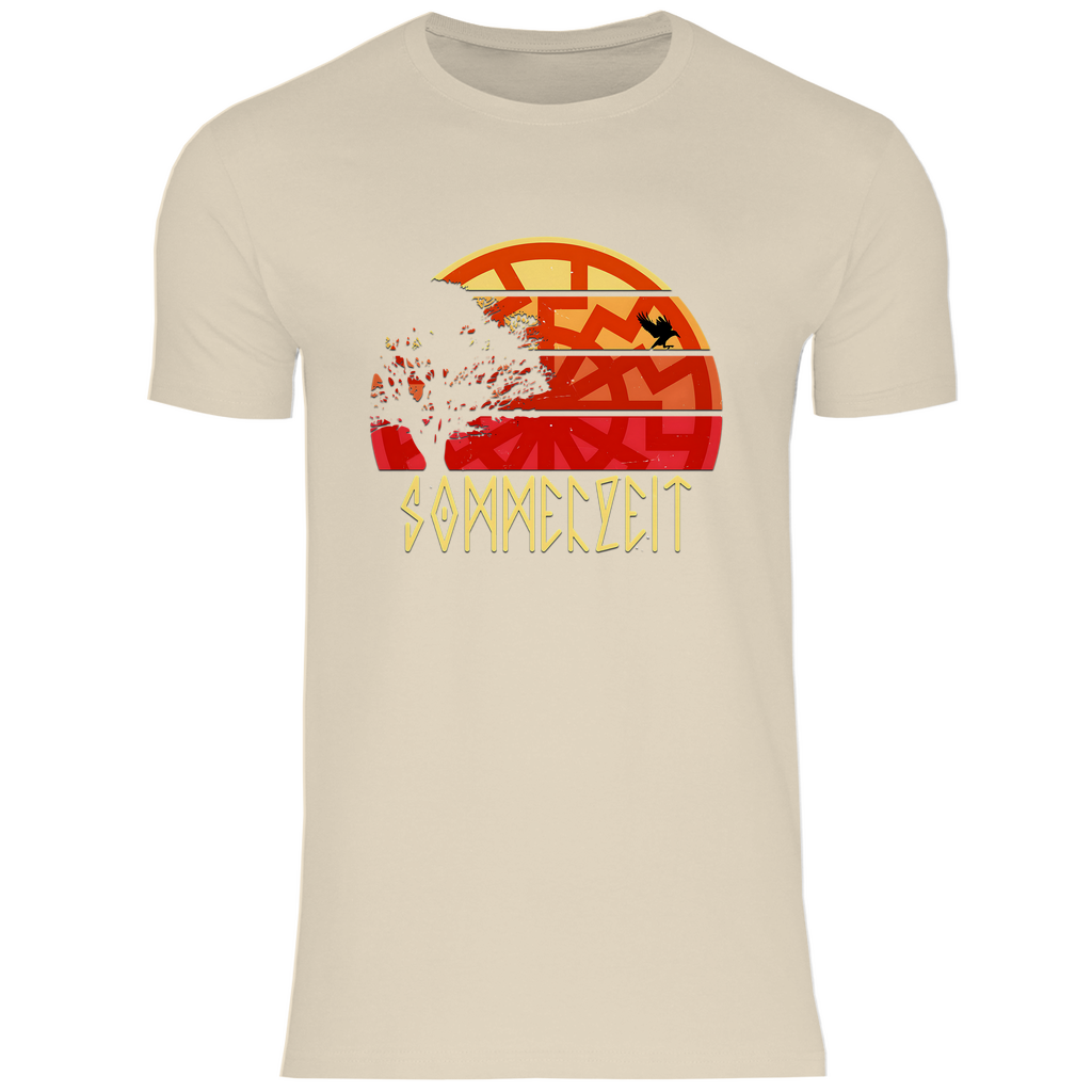 Schwarze Sonne T-Shirt 'Sommerzeit' Herren - PatriotenPrint