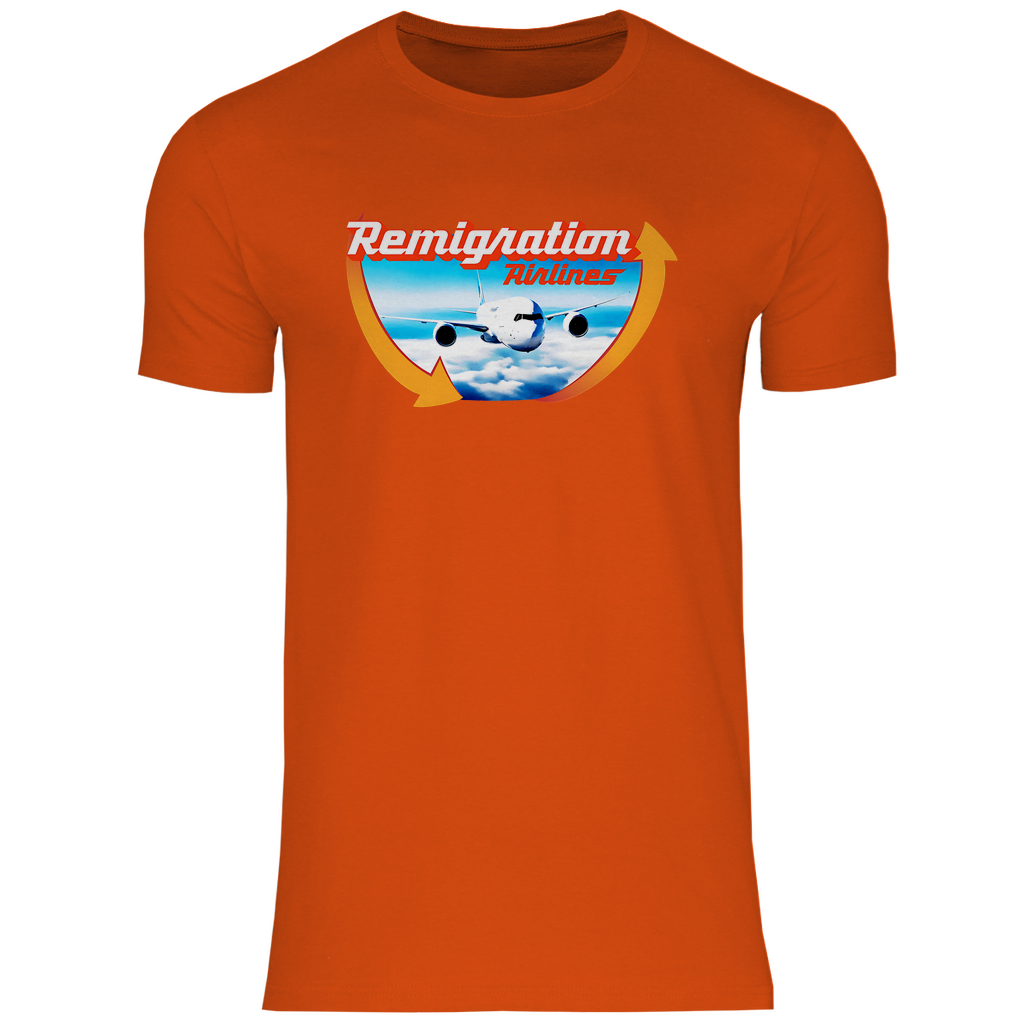 Remigration T-Shirt 'Remigration Airlines' Herren - PatriotenPrint