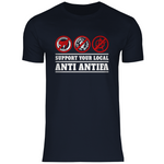 Skinhead T-Shirt 'Support your local Anti Antifa' Herren - PatriotenPrint