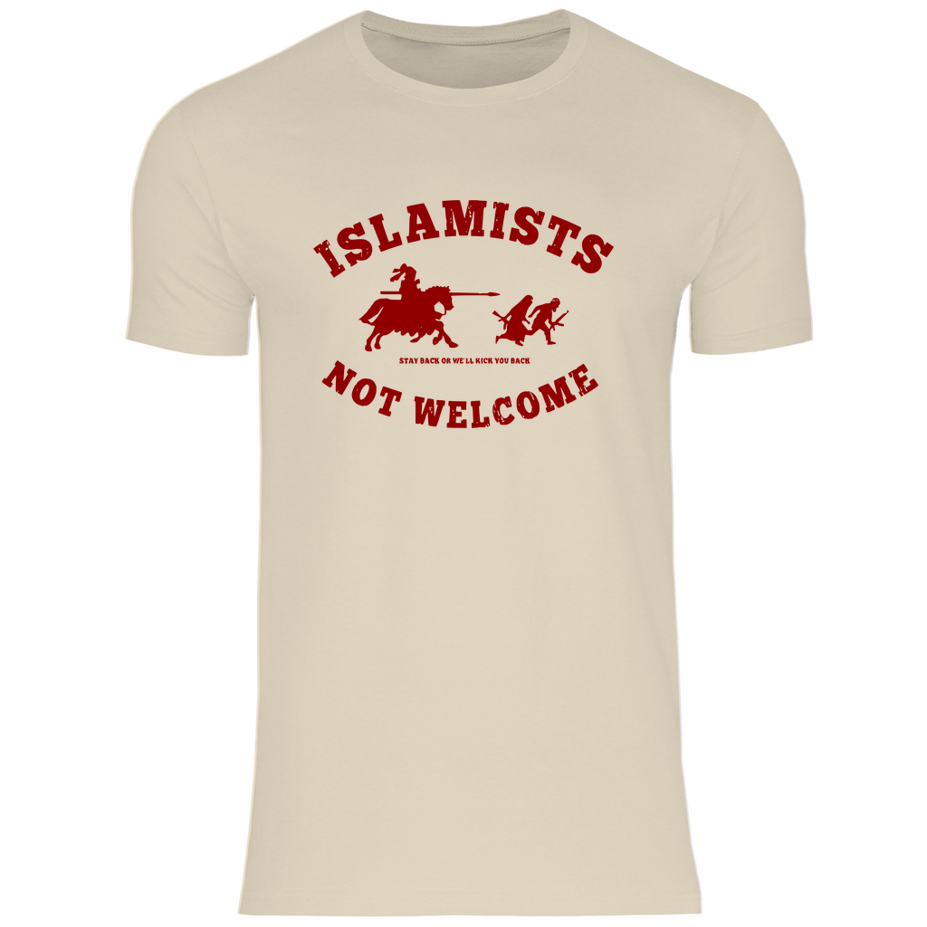 Defend Europe T-Shirt 'Islamists Not Welcome' Herren - PatriotenPrint