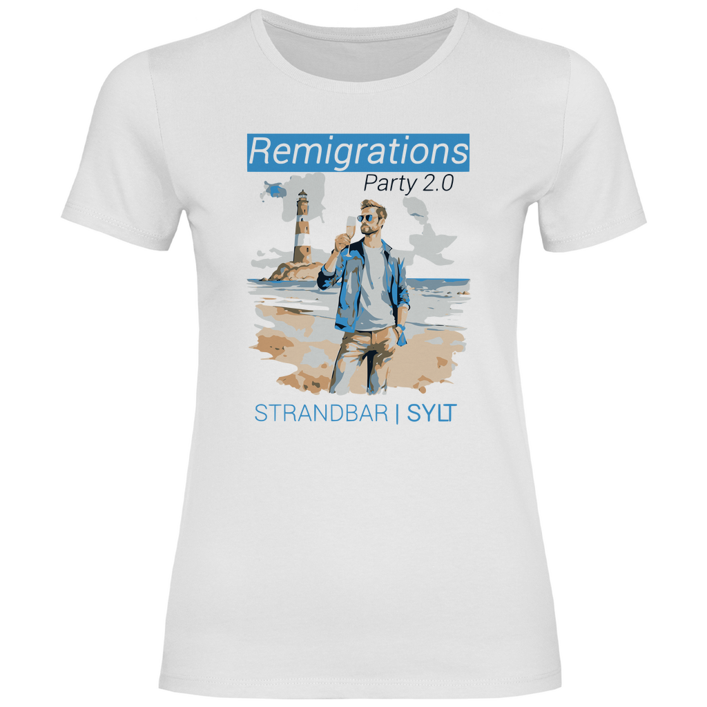 Sylt T-Shirt 'Remigration Party 2.0' Damen - PatriotenPrint