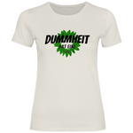 FCK Grüne T-Shirt 'Dummheit hat eine Farbe' Damen - PatriotenPrint