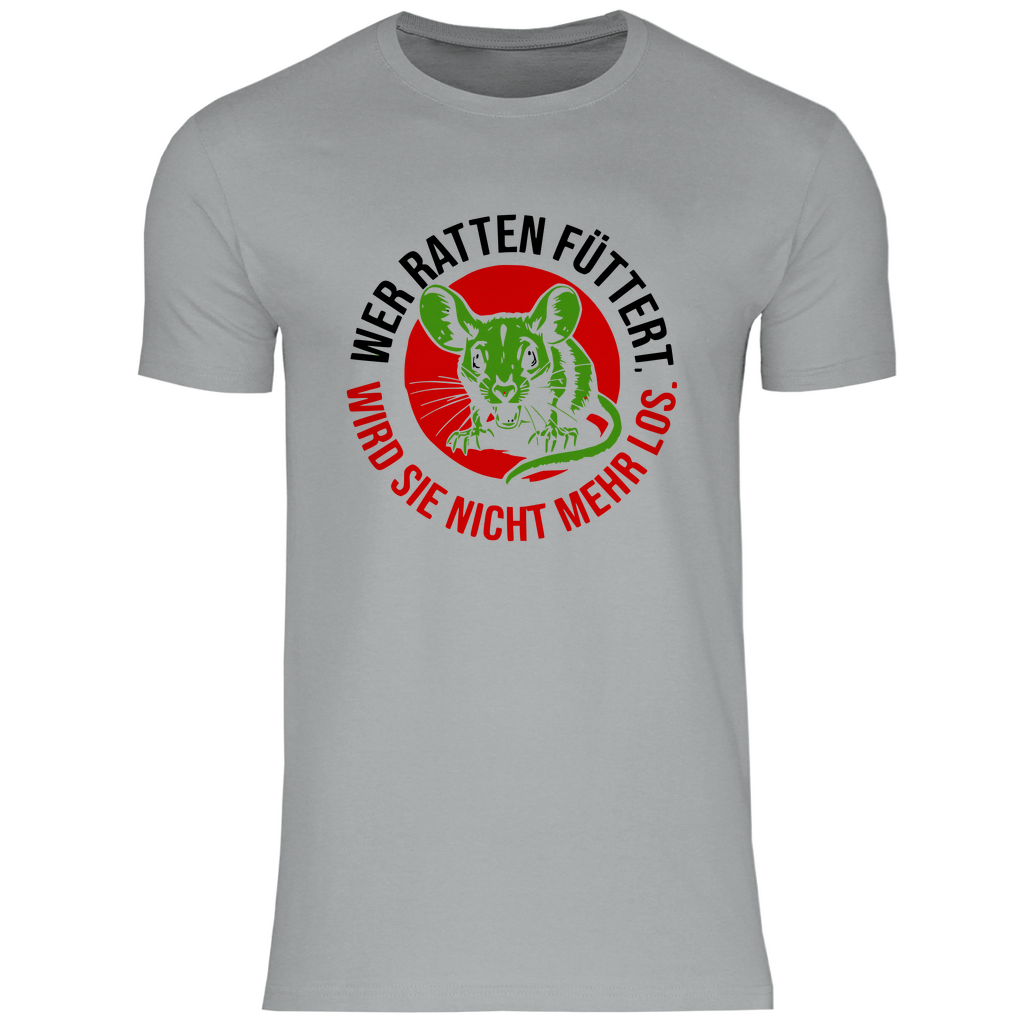 FCK Grüne T-Shirt 'Wer Ratten füttert' Herren - PatriotenPrint