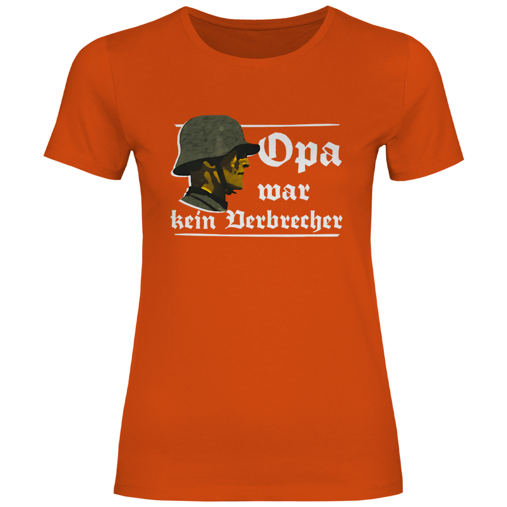 Patriot T-Shirt 'Opa war kein Verbrecher' Damen - PatriotenPrint