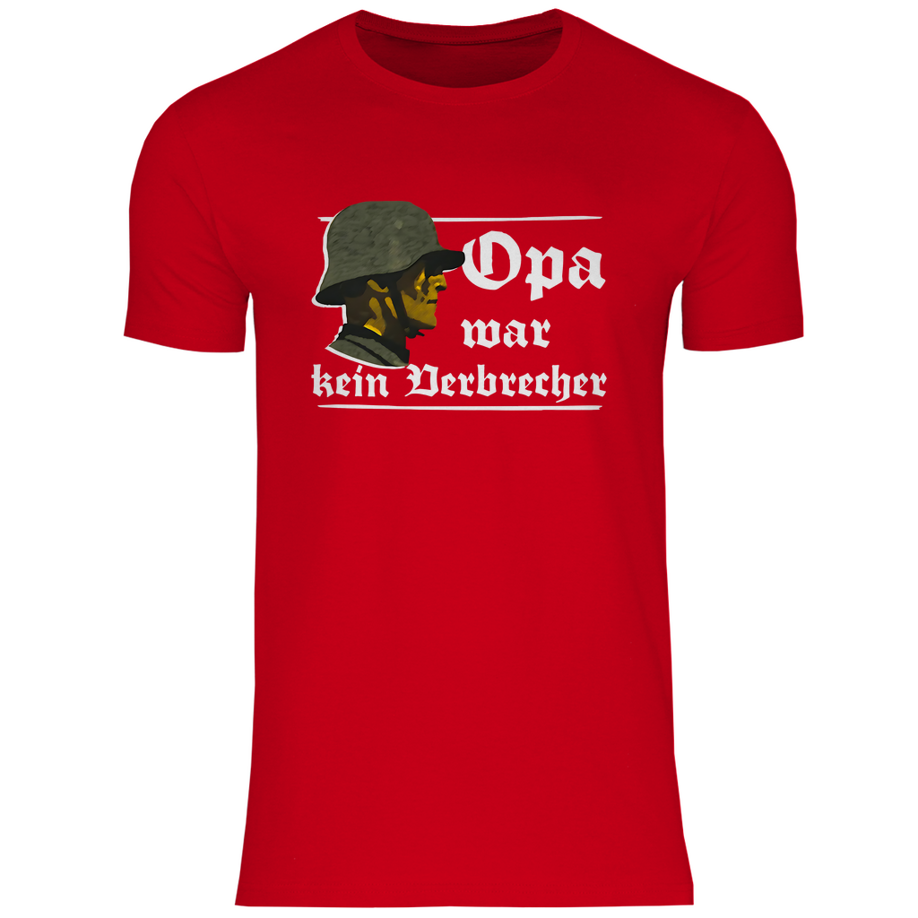 Patriot T-Shirt 'Opa war kein Verbrecher' Herren - PatriotenPrint