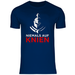 Defend Europe T-Shirt 'Niemals auf Knien' Herren - PatriotenPrint