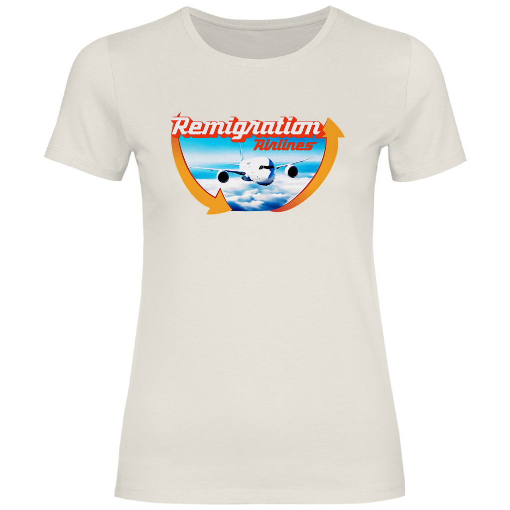 Remigration T-Shirt 'Remigration Airlines' Damen - PatriotenPrint