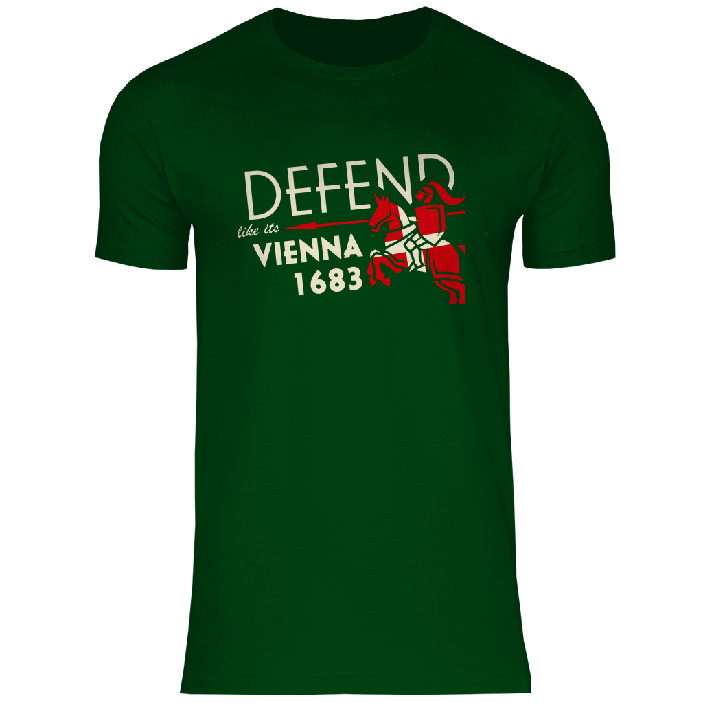 Defend Europe T-Shirt 'Defend like it's Vienna 1683' Herren - PatriotenPrint