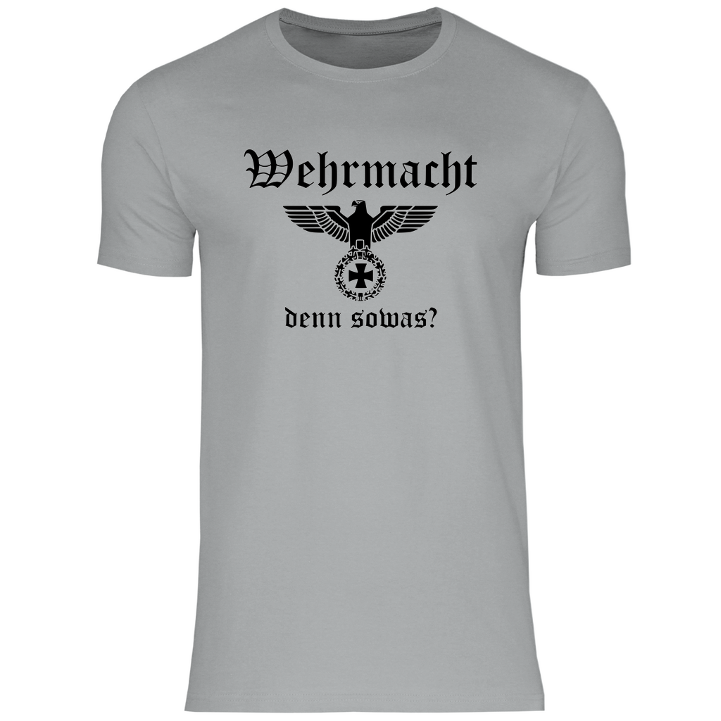 Reichsadler T-Shirt 'Wehr macht denn sowas' Herren