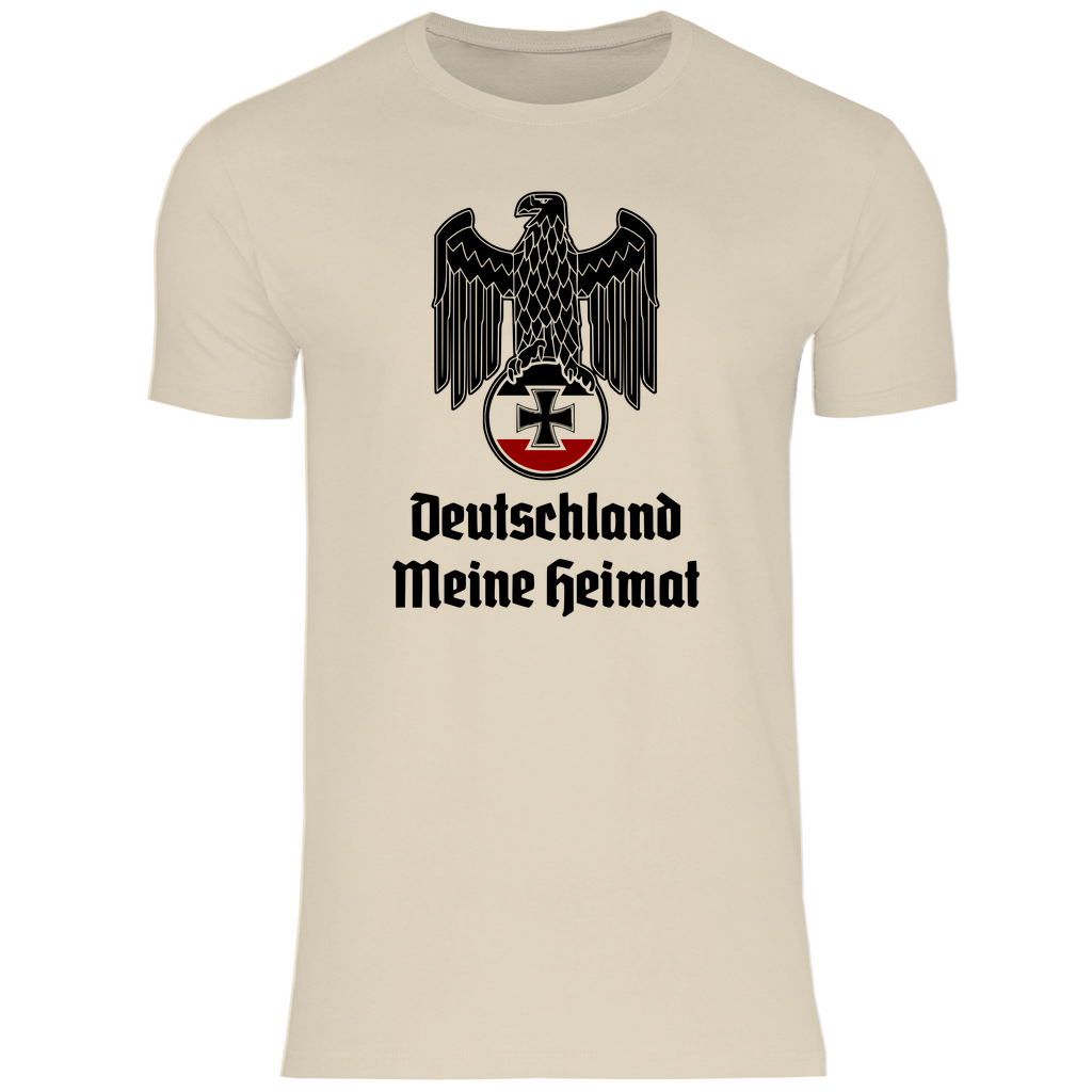 Reichsadler T-Shirt 'Deutschland Meine Heimat' Herren - PatriotenPrint