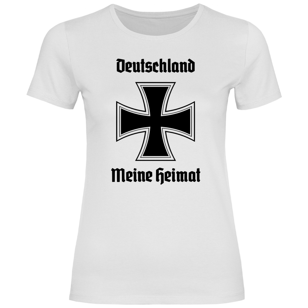 Deutschland T-Shirt 'Deutschland Meine Heimat' Damen - PatriotenPrint