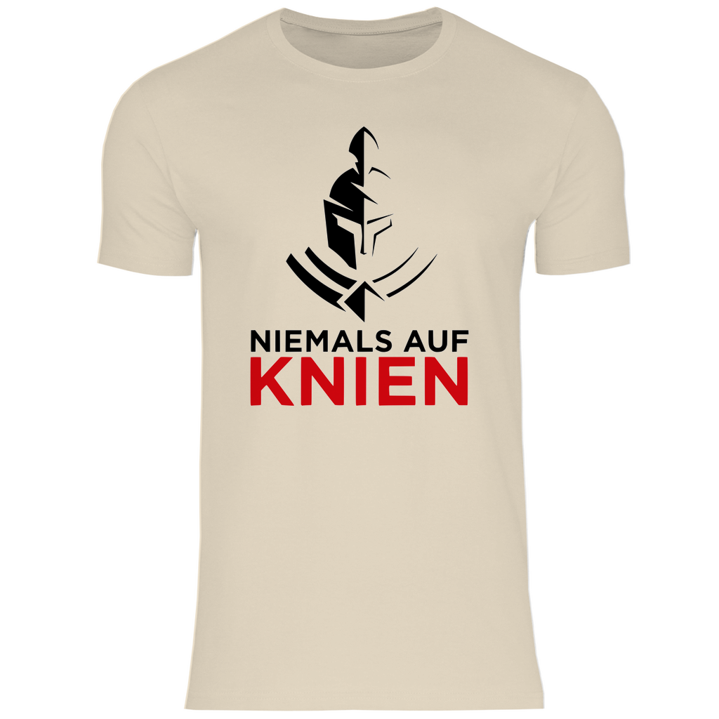 Defend Europe T-Shirt 'Niemals auf Knien' Herren - PatriotenPrint