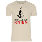 Defend Europe T-Shirt 'Niemals auf Knien' Herren - PatriotenPrint