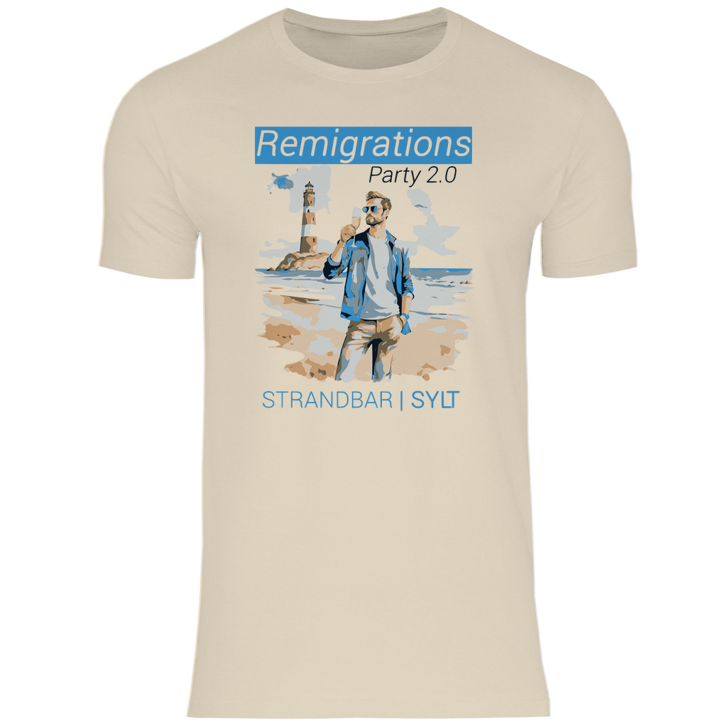 Sylt T-Shirt 'Remigration Party 2.0' Herren - PatriotenPrint