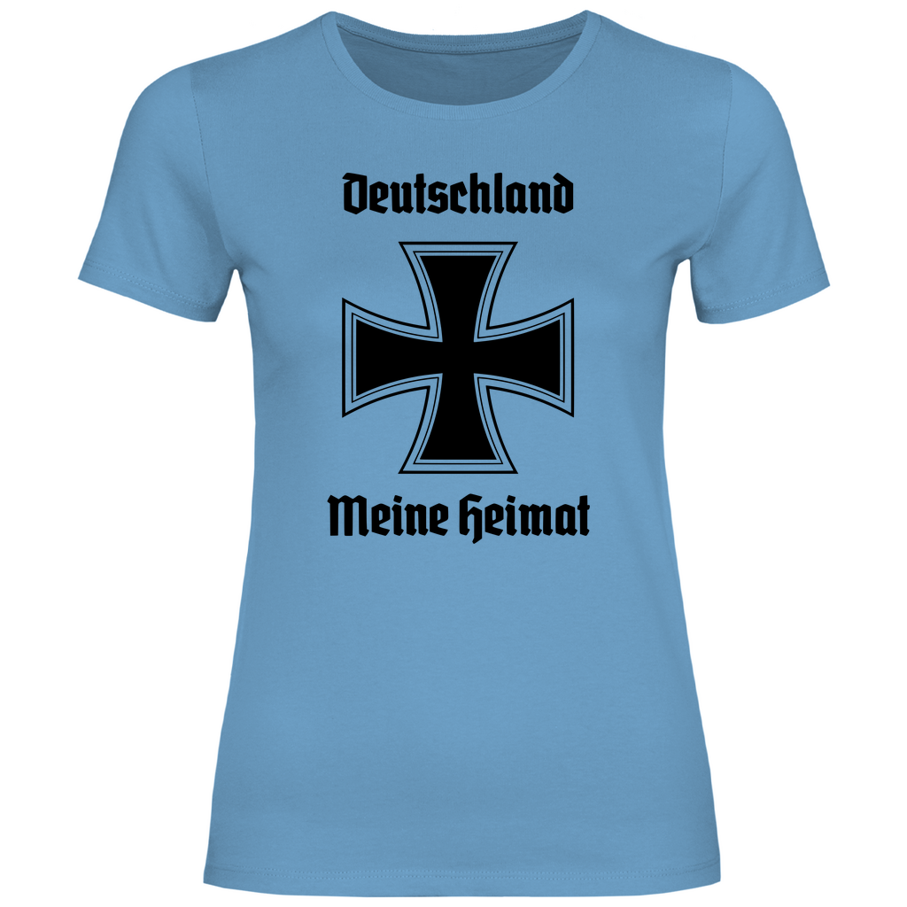 Deutschland T-Shirt 'Deutschland Meine Heimat' Damen - PatriotenPrint