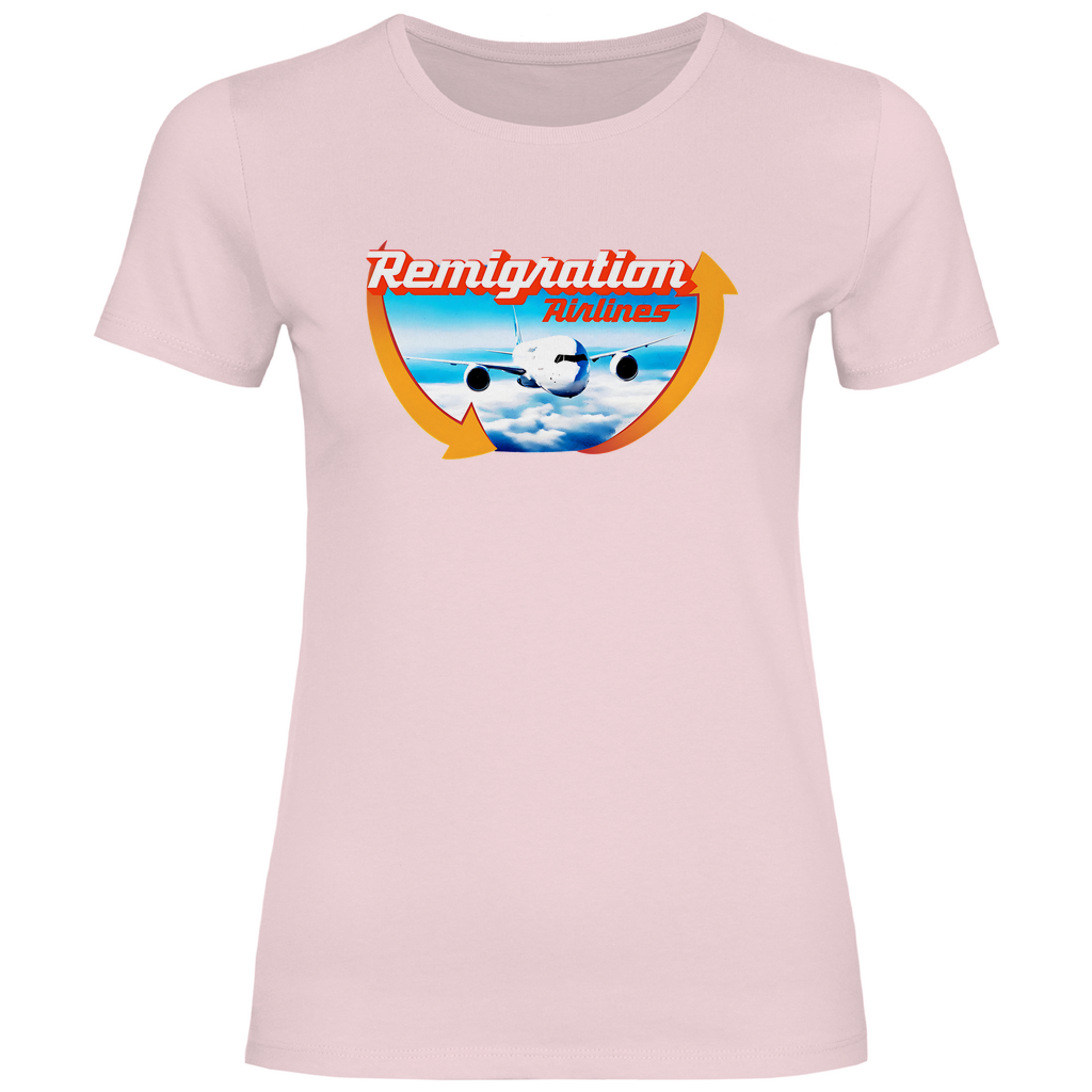 Remigration T-Shirt 'Remigration Airlines' Damen - PatriotenPrint