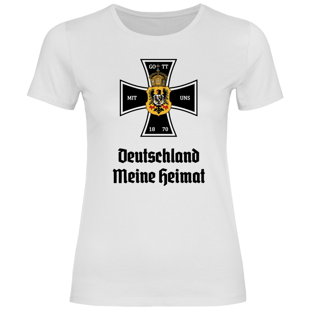 Deutsches Reich T-Shirt 'Gott mit uns' Damen - PatriotenPrint