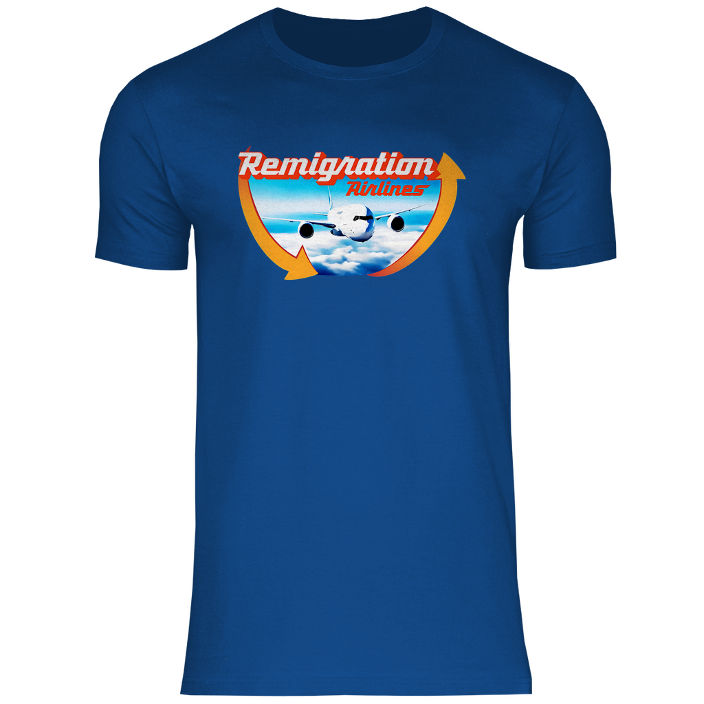 Remigration T-Shirt 'Remigration Airlines' Herren - PatriotenPrint