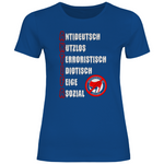 Anti Antifa T-Shirt 'A N T I F A' Damen