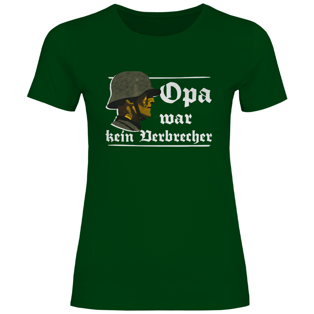 Patriot T-Shirt 'Opa war kein Verbrecher' Damen - PatriotenPrint