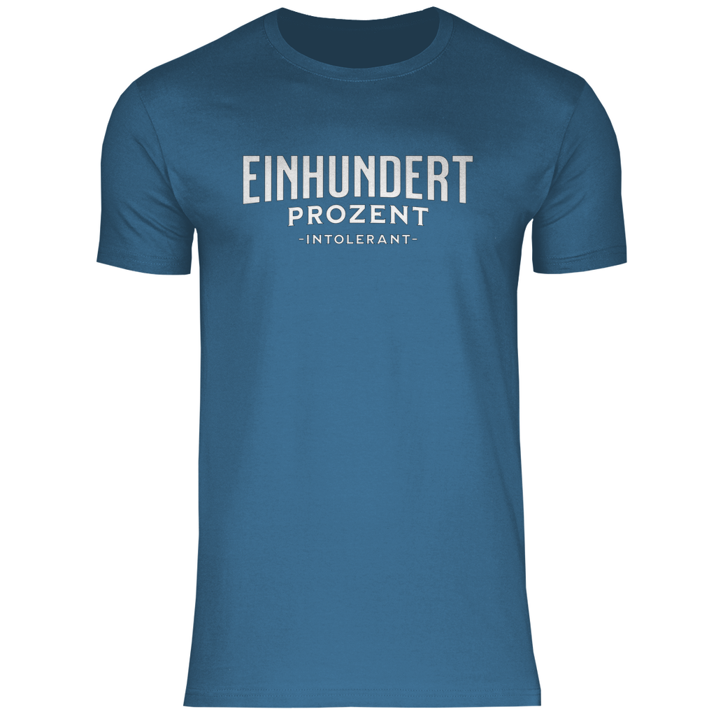 Remigration T-Shirt 'Einhundert Prozent Intolerant' Herren - PatriotenPrint