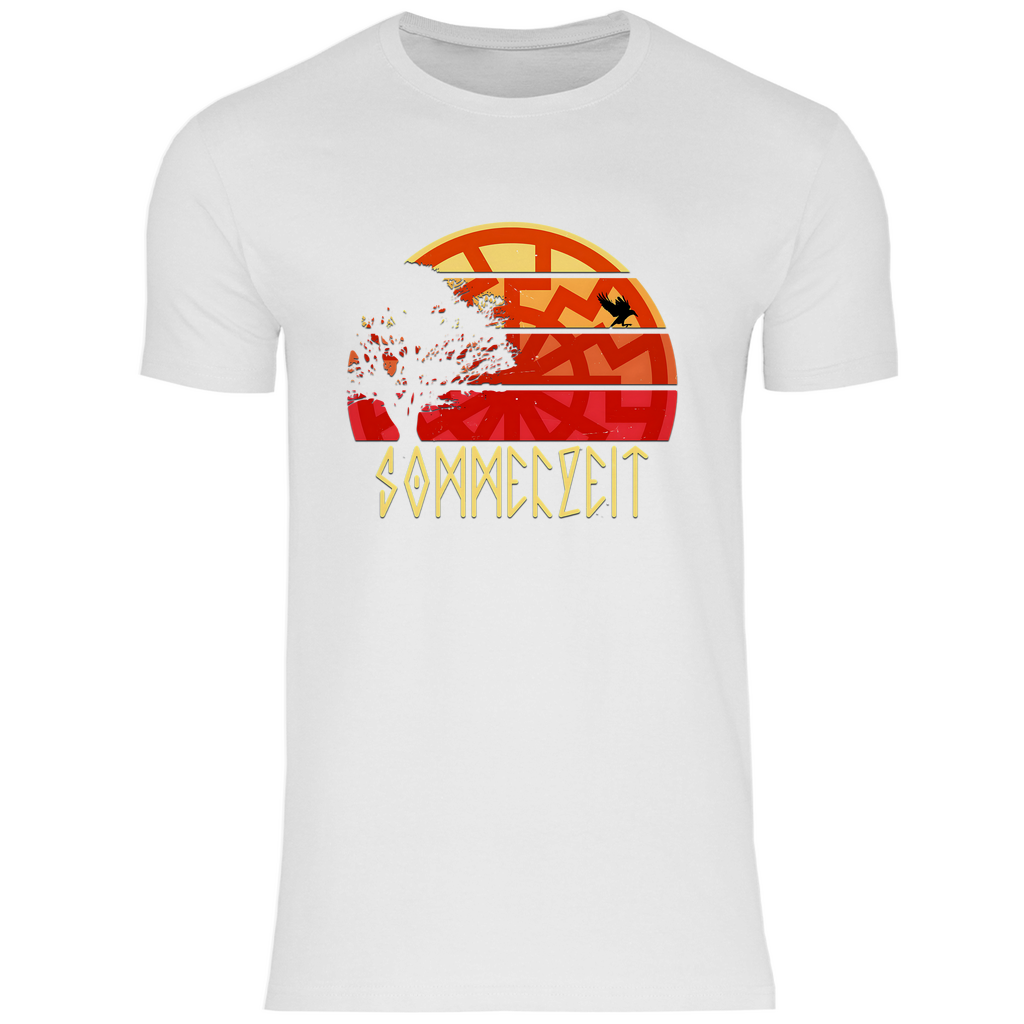 Schwarze Sonne T-Shirt 'Sommerzeit' Herren - PatriotenPrint