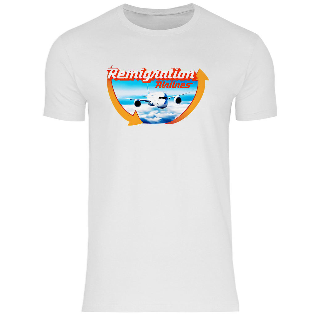 Remigration T-Shirt 'Remigration Airlines' Herren - PatriotenPrint