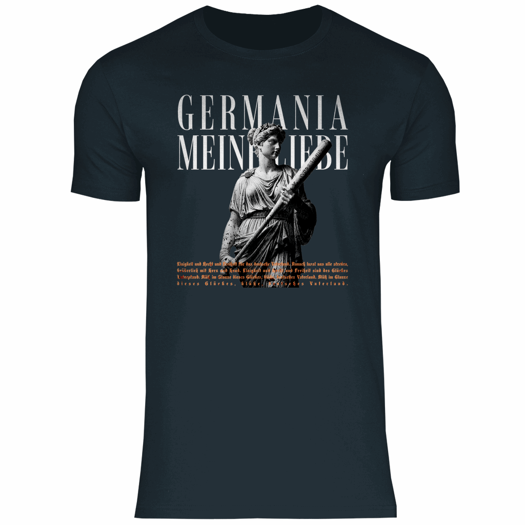 Deutschland T-Shirt 'Germania meine Liebe' Herren - PatriotenPrint