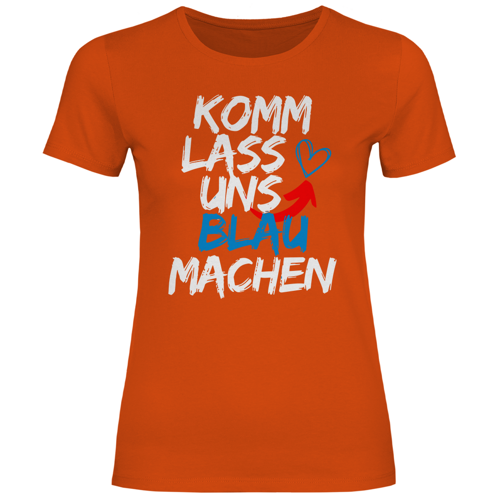 Patriot T-Shirt 'Komm lass uns blau machen' Damen - PatriotenPrint