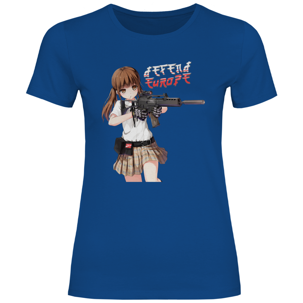 Defend Europe T-Shirt 'G36 Schoolgirl' Damen - PatriotenPrint