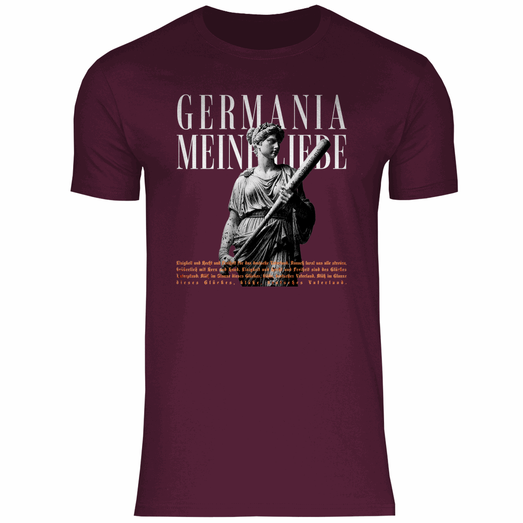 Deutschland T-Shirt 'Germania meine Liebe' Herren - PatriotenPrint