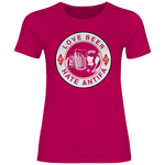 Anti Antifa T-Shirt 'Love Beer Hate Antifa' Damen