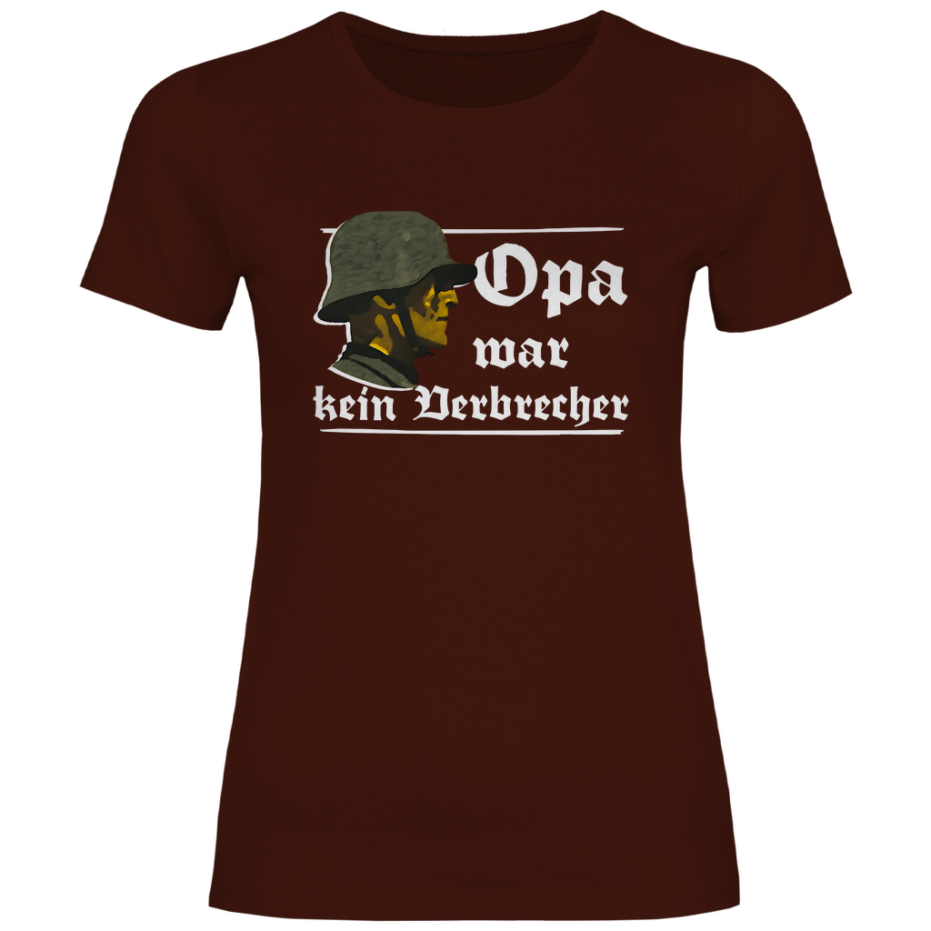 Patriot T-Shirt 'Opa war kein Verbrecher' Damen - PatriotenPrint