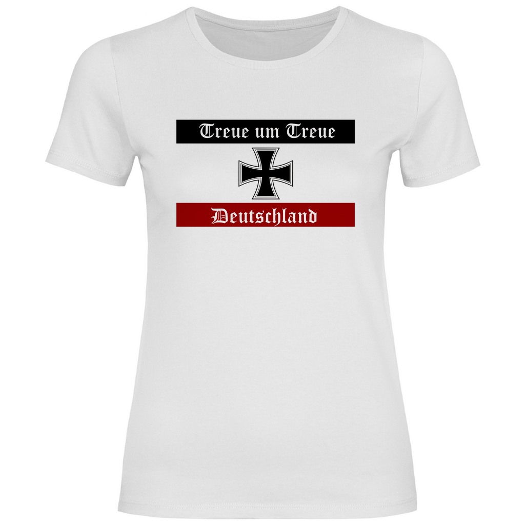 Deutsches Reich T-Shirt 'Treue um Treue' Damen - PatriotenPrint