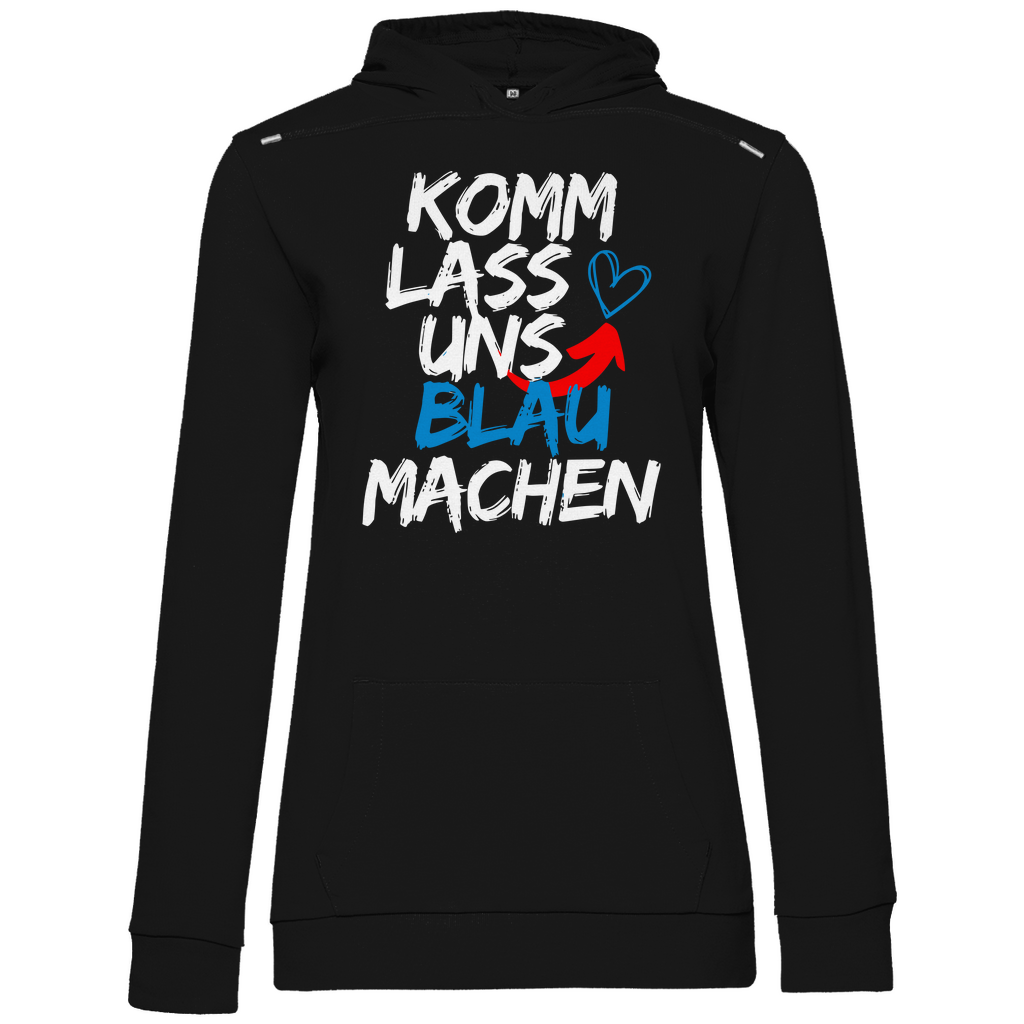 Hoodie 'Komm lass uns blau machen' Damen - PatriotenPrint