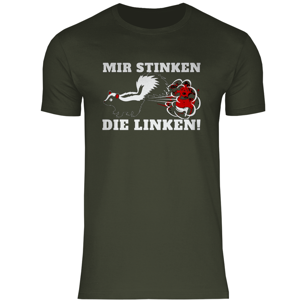 Remigration T-Shirt 'Mir stinken die Linken' Herren