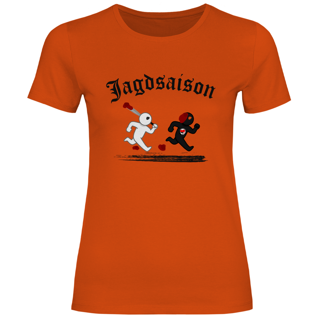 Skinhead T-Shirt 'Jagdsaison' Damen - PatriotenPrint