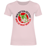 FCK Grüne T-Shirt 'Wer Ratten füttert' Damen - PatriotenPrint