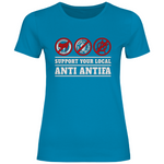 Skinhead T-Shirt 'Support your local Anti Antifa' Damen - PatriotenPrint