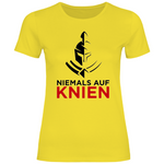 Defend Europe T-Shirt 'Niemals auf Knien' Damen - PatriotenPrint