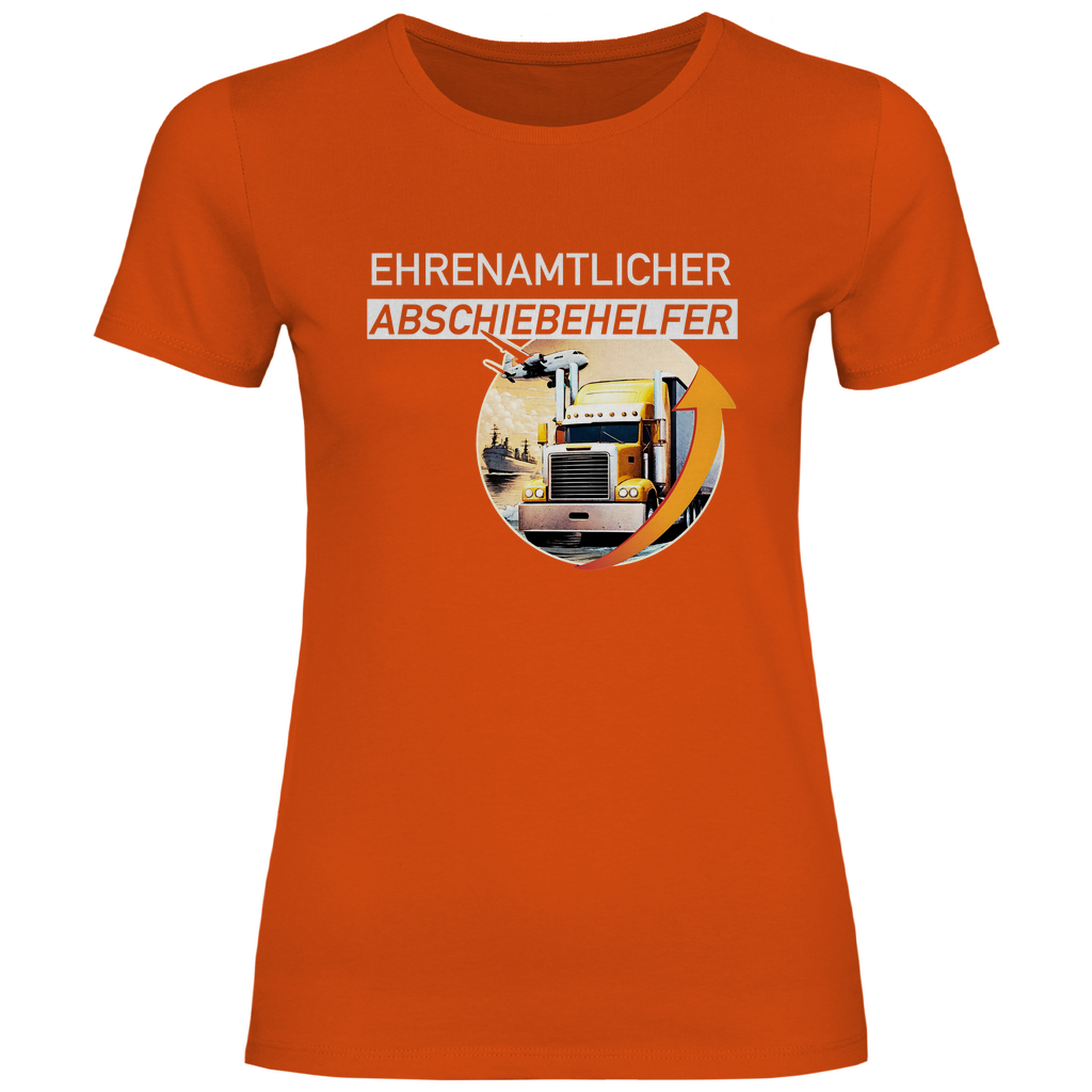 Remigration T-Shirt 'Ehrenamtlicher Abschiebehelfer' Damen - PatriotenPrint